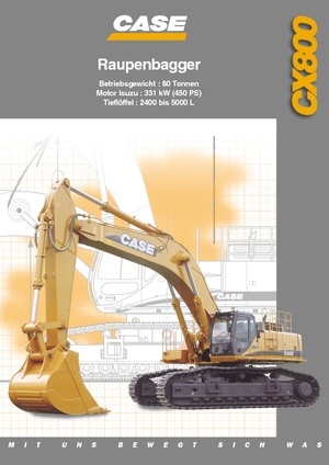 Escavatori cingolati Case CX 800