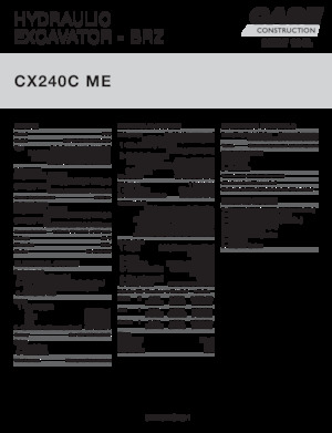 Escavatori cingolati Case CX240C ME