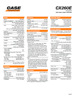 Escavatori cingolati Case CX260E