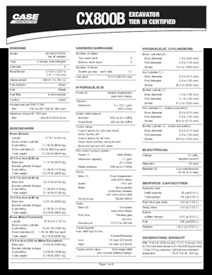 Escavatori cingolati Case CX800B