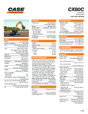 Escavatori cingolati Case CX80C
