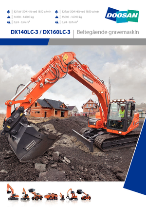 Escavatori cingolati Doosan DX160LC-3