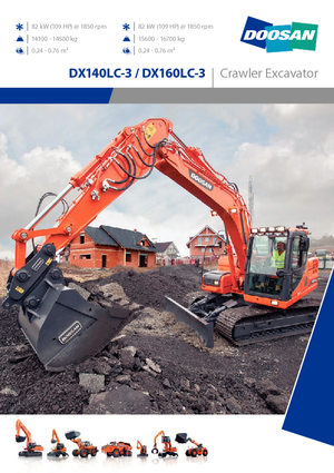 Escavatori cingolati Doosan DX140LCR-3