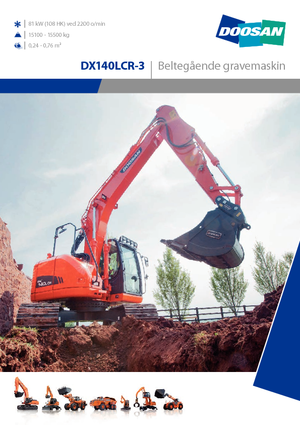 Escavatori cingolati Doosan DX140LCR-3