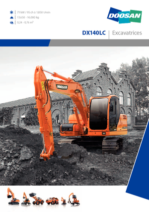 Escavatori cingolati Doosan DX 140 LC