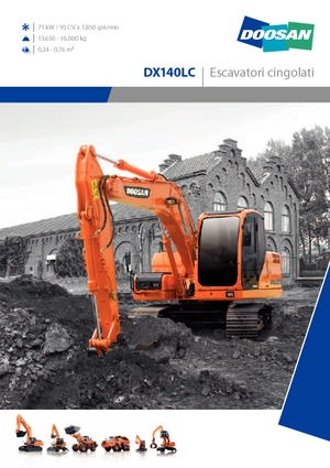Escavatori cingolati Doosan DX 140 LC