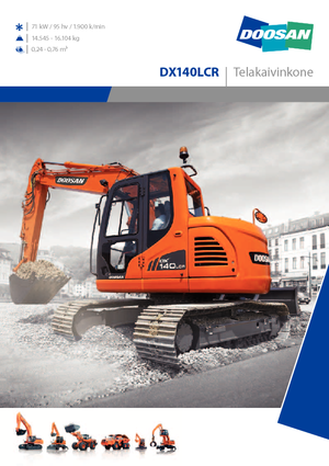 Escavatori cingolati Doosan DX 140 LCR