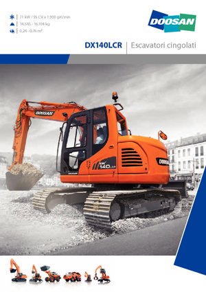 Escavatori cingolati Doosan DX 140 LCR