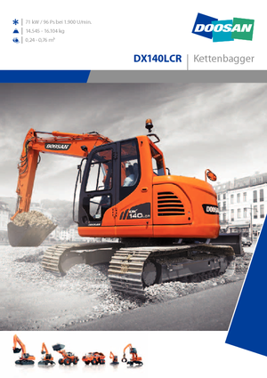 Escavatori cingolati Doosan DX 140 LCR