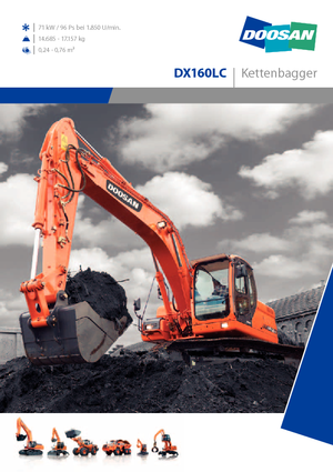 Escavatori cingolati Doosan DX 160 LC
