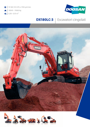 Escavatori cingolati Doosan DX180LC-3