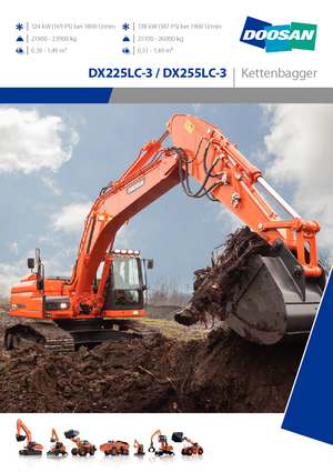 Escavatori cingolati Doosan DX255NLC-3