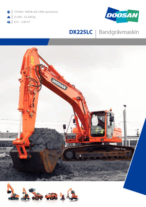Escavatori cingolati Doosan DX 225 LC