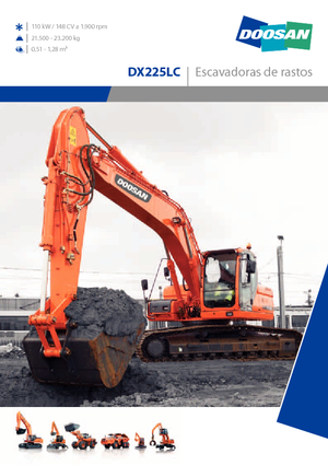 Escavatori cingolati Doosan DX 225 LC
