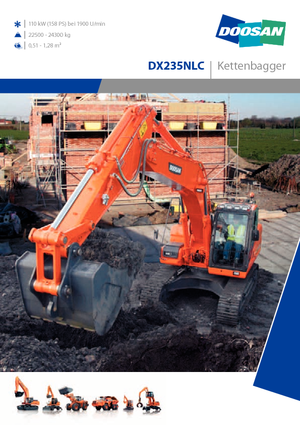 Escavatori cingolati Doosan DX235NLC