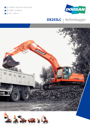 Escavatori cingolati Doosan DX 255 N LC