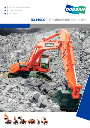 Escavatori cingolati Doosan DX 340 LC