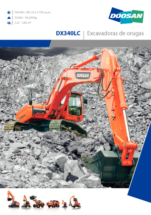 Escavatori cingolati Doosan DX 340 LC