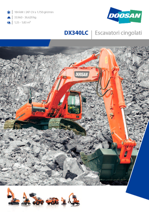Escavatori cingolati Doosan DX 340 LC