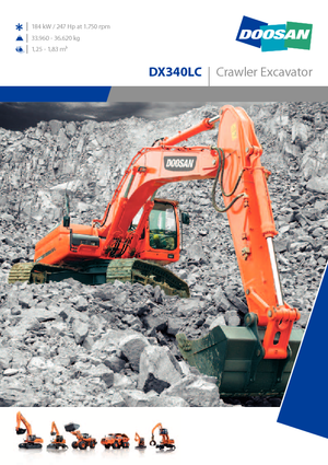 Escavatori cingolati Doosan DX 340 LC