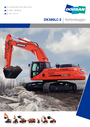 Escavatori cingolati Doosan DX380LC-3