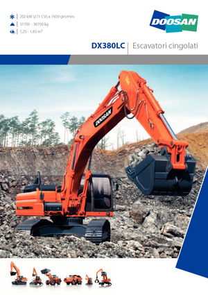 Escavatori cingolati Doosan DX 380 LC