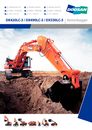 Escavatori cingolati Doosan DX530LC-3