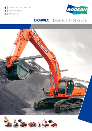 Escavatori cingolati Doosan DX 480 LC