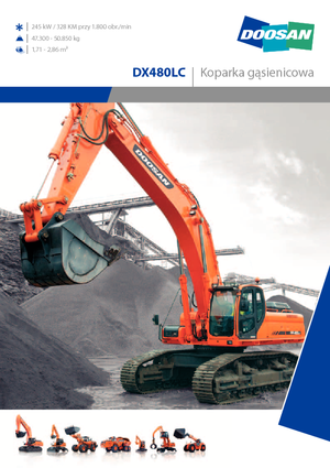Escavatori cingolati Doosan DX 480 LC