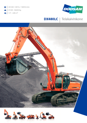 Escavatori cingolati Doosan DX 480 LC