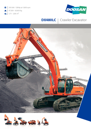 Escavatori cingolati Doosan DX 480 LC