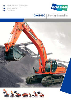 Escavatori cingolati Doosan DX 480 LC