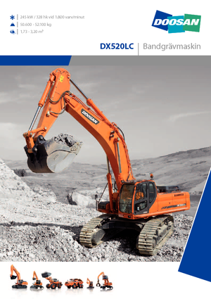 Escavatori cingolati Doosan DX 520 LC