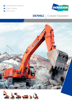 Escavatori cingolati Doosan DX700LC