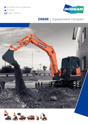 Escavatori cingolati Doosan DX 80 R