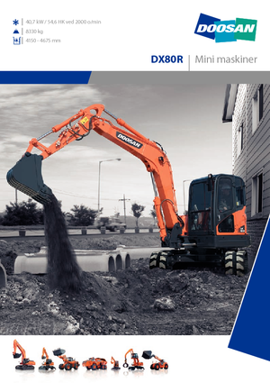 Escavatori cingolati Doosan DX 80 R