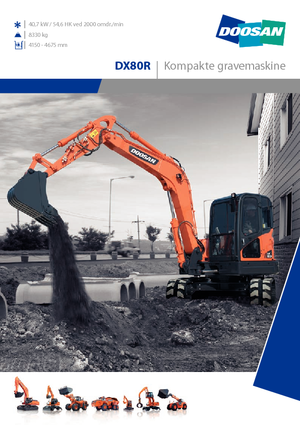 Escavatori cingolati Doosan DX 80 R
