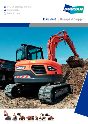 Escavatori cingolati Doosan DX 85 R 3