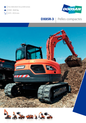 Escavatori cingolati Doosan DX 85 R 3