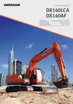 Escavatori cingolati Doosan DX140LCA