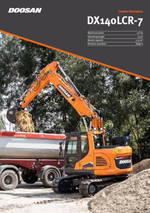 Escavatori cingolati Doosan DX140LCR-7
