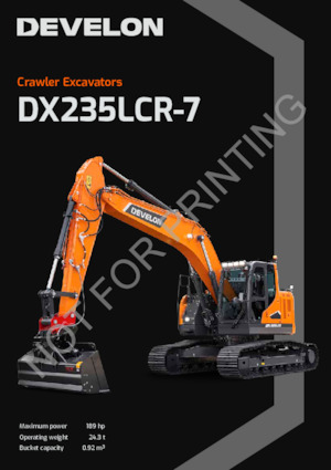 Escavatori cingolati Develon DX235LCR-7 