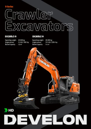 Escavatori cingolati Develon DX230LC-9