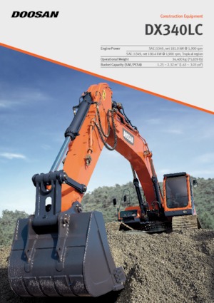 Escavatori cingolati Doosan DX340LC