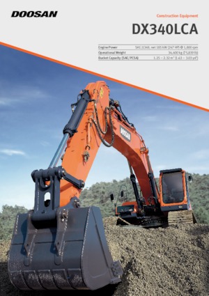 Escavatori cingolati Doosan DX340LCA