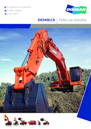 Escavatori cingolati Doosan DX340LCA