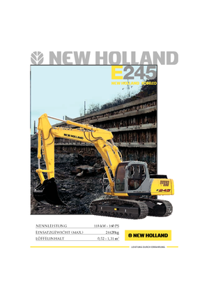 Escavatori cingolati New Holland E 245