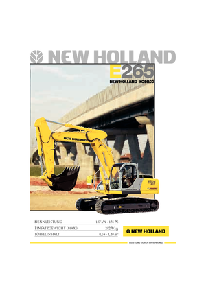Escavatori cingolati New Holland E 265