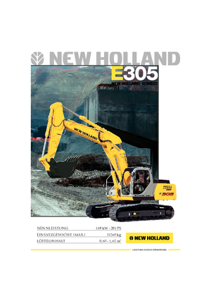 Escavatori cingolati New Holland E 305