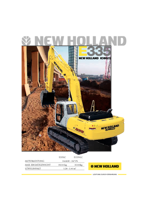Escavatori cingolati New Holland E 335